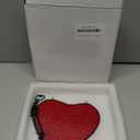 Heart Stained Glass Window Hanging Suncatchers Heart Shaped Art Ornament On Window Hanging Decorations Sun Catchers Handmade Gift (Red)