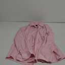 Alimens & Gentle Men's Dress Shirts Long Sleeve Wrinkle-Free Stretch Shirts Solid Formal Button Down Shirt with Pocket (L, Pink)