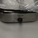 VEVOR Roaster Oven, 18QT Electric Roaster Oven, 150-450 Adjustable Temperature Electric Roasting Pan with Self-Basting Lid, Cool-Touch Handle, Defrost & Warm Function, Stainless Steel Turkey Ovens (Silver)