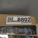 Outdoor Bistro Chair Cushion with Ties, Tufted Patio Chair Cushions Set of 2, Round Seat Cushion 15”x15”x4” for Home Garden Balcony Office Porch Lawn Deck, Herringbone Black White