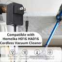 2 x Charger Compatible with Homeika H016 HA016 Cordless Vacuum Power Cord Compatible with Homeika Cordless Vacuum Power Cord
