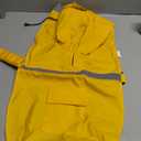 NACOCO Large Dog Raincoat Adjustable Pet Water Proof Clothes Lightweight Rain Jacket Poncho Hoodies with Strip Reflective (M, Yellow) (Medium (Pack of 1))