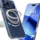 TORRAS 360 Magnetic Stand for iPhone 17 Pro Max Case, [Fit for MagSafe] [4X Military-Grade Protection] Slim Case for iPhone 17 Pro Max 6.9" 2025, Clear, Ostand O3 Fitness Series