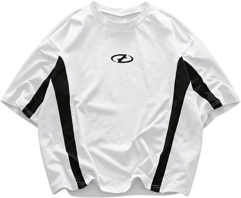 SOLY HUX Men's Graphic Tees Streetwear T Shirts Y2K Unisex Summer Tops Short Sleeve, Color Block, Vintage Style S