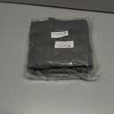 Large Canvas Tote Bag with Multi-Pockets Extra Big Shopping Beach Totes Bags Reusable Grocery Bag (Grey)