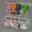 Silicone Spatulas, 8.2 inch Small Rubber Spoon Spatula Heat Resistant Seamless One Piece Design Non-Stick Spoonula Flexible Scrapers Baking Mixing Tool (6 Pcs)