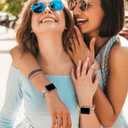 TAURI Metal Band for Apple Watch Bands 44/45/46/49mm, Adjustable Bling Diamonds Strap Fashion Cute Chain Thin Bracelet for iWatch Series 11/10/9/8/7/6/5/4, SE3/2, Ultra 3/2/1, Women- Rose Gold