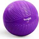 Yes4All Weighted Toning Balls for Exercise, Soft Medicine Balls for Exercise, Pilates, Yoga, Balance, Flexibility, 8lbs, Purple