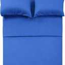 Best Season 400 Thread Count Cotton Queen Size Sheet Set (Royal Blue Color) 4 Piece - 100% Long Staple Cotton Sheets Set, Soft Cotton Bed Sheets Sets with Deep Pocket fit Upto 16 inch