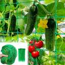 Trellis Netting, Garden Netting for Plants, 6.6x26 Feet Garden Trellis Netting for Climbing Plants with 27 Strands Nylon Outdoor Indoor, Vegetable Grow Trellis Net for Tomato, Cucumber, Grape, Bean