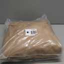 ULTCOVER Rectangular Patio Heavy Duty Table Cover - 600D Tough Canvas Waterproof Outdoor Dining Table and Chairs General Purpose Furniture Cover Size 76L x 54W x 28H inch (Brown)