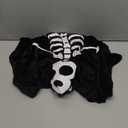 Spooktacular Creations Pet Dog Plush Skeleton Hoodie Costume for Halloween Dress Up Party, Pet Carnival, Outdoor Play (Medium)