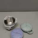 Elk and Friends Stainless Steel Snack Cups | Removable Silicone Food Catcher and Travel Lid | Spill-Proof Snack Containers for Baby, Toddler, Kids | Dishwasher Safe | 2 Pack (Sage/MistyBlue)