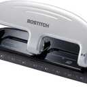 Bostitch Office EZ Squeeze 3-Hole Punch, 20 Sheet Capacity, Reduced Effort, No Jam Technology, Silver