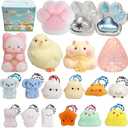 19pcs Squishy Pack,Fidget Toys Kit,Include taba Squishies Party Favors for Kids 4-8 8-12 Treasure Box Toys for Classroom Birthday Xmas Gifts for Girls Boys Goodie Bag Stocking Stuffers for Kids Teens