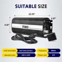 iPower 400W Digital Dimmable Electronic Horticulture Ballast with Pressure Sodium HPS Grow Light Bulb for Indoor Plants Growth