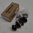 Kwikset Cove Entry Door Knob with Lock and Key, Secure Keyed Handle Exterior Doorknob, Front Entrance and Bedroom, Matte Black, Pick Resistant SmartKey Rekey Security (1 Pack)