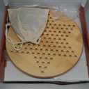 Gothink Chinese Checkers Board Game Toy for Adults Seniors Kids, 11.5 inches Classic Wooden Checkers Game Set, 66 Wooden Pegs in 6 Bright Colors, Fun Family Board Games for All Ages