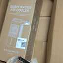 Feculs Portable Windowless Air Conditioners, 3-IN-1 Swamp Cooler, Evaporative Air Cooler, 6 Speeds & 3 Modes, 3-Gal Water Tank for Cooling, 20 FT/S Remote Control, Portable Air Cooler for Indoors