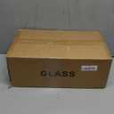 Fixture Replacement Globe Shade,Lampshade for E26 Base 1-5/8 Inch Fitter, Color Art Glass Oval Lampshade Cover for Pendant Kitchen Wall Sconce Chandelier Vanity Light (3, Agate Blue)