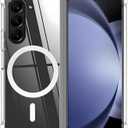 Clear Magnetic Case for Samsung Galaxy Z Fold 5 [Compatible with MagSafe Accessories] Slim Shockproof Magnetic Case Anti-Yellow Transparent Mag-Safe Phone Case Cover for Z Fold 5