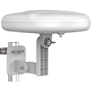 1byone Outdoor TV Antenna 360 Omni-Directional Reception Long 100+ Miles Range Enhance VHF&UHF 4K Ready HDTV Antenna with Added Stability for Outdoor/Attic/RV Use - 39ft RG6 Coax Cable