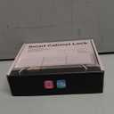 Anweller Smart Cabinet Lock, Hidden No Drill Adhesive Baby Proofing Child Proof Drawer Locks, Keyless RFID Bluetooth Cabinet Locks for Adults File Kitchen Cupboard Closet Liquor - White