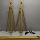 Backdrop Stand - Titanium Gold 10x8.5ft(WxH) Photo Studio Adjustable Background Stand Support Kit with Clamps, Carrying Bag for Photography Video Parties Wedding Events Decoration.