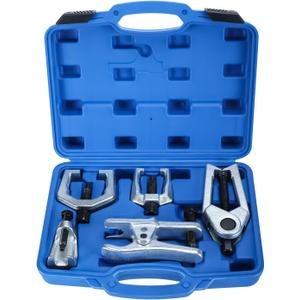 8MILELAKE 5 in 1 Ball Joint Separator, Pitman Arm Puller Heavy Duty, Tie Rod End Remover Front End Service Tool Set for Car SUV Light Truck