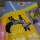 Kids Rugs for Playroom - Soft & Non-Slip 6x6 Feet Round Educational Rug for Learning ABC Alphabet, Numbers, Shapes & Map, Washable Classroom Rug for Toddler Nursery & Kids Room Decor