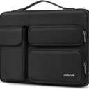 MOSISO 360 Protective Laptop Case 17.3 inch, 17-17.3 inch Laptop Sleeve Compatible with Dell HP Lenovo Asus Acer Alienware Notebook Computer, Side Open Bag with 2 Raised&1 Flapover Pockets, Black