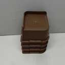 Bed Risers 2 inch, 3 inch, 4 inch, 6 inch or 8 inch Heavy Duty Furniture Risers, Up to 6000 Lbs L Shaped Design Bed Lifts Blocks for Couch Desk Sofa Table (Dark Brown 4 Pack, 3 Inch)