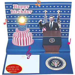Musk 3D Pop-Up Birthday Card with Voice Message - Unique Talking Gift for Husband, Friends, Colleagues