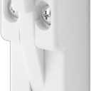 Prime-Line U 9868 White Plastic Sliding Door Lock with Bushing (Single Pack)