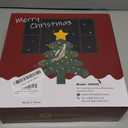 Christmas Star Tree Topper, Plug in Sliver Glittered 3D Star Tree Topper, Metal Hollow Designed Built-in 10 Bulbs String Lights for Indoor Office Christmas New Year Holiday Tree Decoration (Pvc Gold Star)