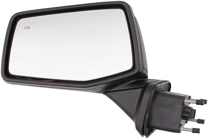For Chevrolet Chevy Silverado 1500 2019-2024 Door Mirror with Textured/Primer/Chromed Three Covers Power Heated Manual Folding with Blind Spot Glass 6 Pins Left Driver Side