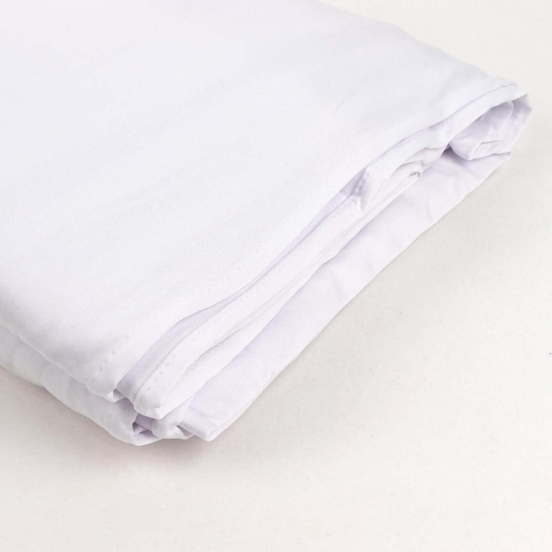 Efavormart White Spandex 4-Way Stretch Fabric Bolt, DIY Craft Fabric Roll - 60" x10 Yards