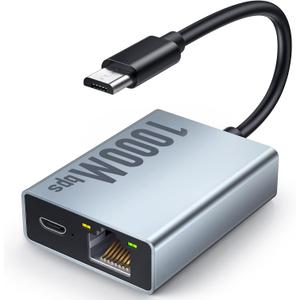 ELECTOP 1000 Mbps Ethernet Adapter for Fire TV Stick, Micro USB to RJ45 Gigabit Ethernet Network Adapter Compatible with 4K Fire Stick, Chromecast Google Home Mini and More Streaming TV Sticks