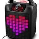 ION Audio - Party Rocker Max High-Power Portable Bluetooth Speaker with Customizable Party Theme Lights - Black