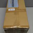 Slim Storage Cart 4 Tier Laundry Cart with Wheels, Narrow Metal Kitchen Rolling Carts Bathroom Organizers Storage Shelf with Wood Rack and Handle for Small Space (White)