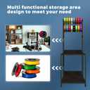 3D Printer Stand with Double Layer 3D Printer Filament Storage Rack, TR22 Heavy Duty Mobile Printer Table with Wheels for Studio Office Storage and Organization