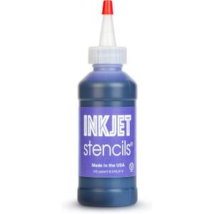 Ink Jet Refill Stencil Ink Compatible for Stencils Printer Ink (Violet, 4-Oz Bottle)