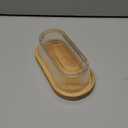 butter dish with lid, glass airtight lid keeps butter soft, for countertop and refrigerator. Covered butter dishes with, Made of glass and bamboo.