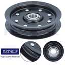 30224 Flat Idler Pulley Replaces Dixie Chopper 30224 Pulley, 30224 Idler Pulley, Rotary 9891 for Dixie Chopper X2400, LX200, LT2700, 42", 50", 60" and 73" Decks