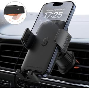 SYNCWIRE Car Vent Phone Mount, [Big Phone Friendly] Hands-Free Car Phone Holder for iPhone 16/15/14/13/12 Series & All Phones, Cell-Phone Automobile Cradles Universal