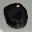 AYunhe Men's Partial Wig Thick Real Human Hair Toupee with PU Around With Tape Replacement System Prosthetic Hair Wig Male Hairpieces For Men Baldness (Lace Base 18 * 20cm)