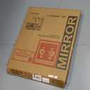 Hasipu Vanity Mirror with Lights, 24.2" x 19.7" LED Makeup Mirror, Light up Mirror with 10X Magnification and USB, Phone Holder, Smart Touch 3 Colors Dimmable, 360 Rotation (Right Angle Black)