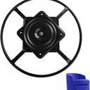 24 Inch Heavy Duty Recliner Chair Swivel Ring Base Kit with 10 inch Swivel Plate, Chair Replacement Parts Bottom Mechanism