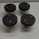 4pc 35mm Car Lift Pad Rubber Tray Heightening Feet Plus High Leg Pads Shaft Diameter
