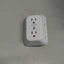 Outlet Extender Surge Protector, 6 Outlet Splitter with 4 USB Ports (2 USB C), USB Wall Charger, 3-Sided 1050J Multi Plug Wall Outlet, Wall Mount for Home Travel Office Travel, White